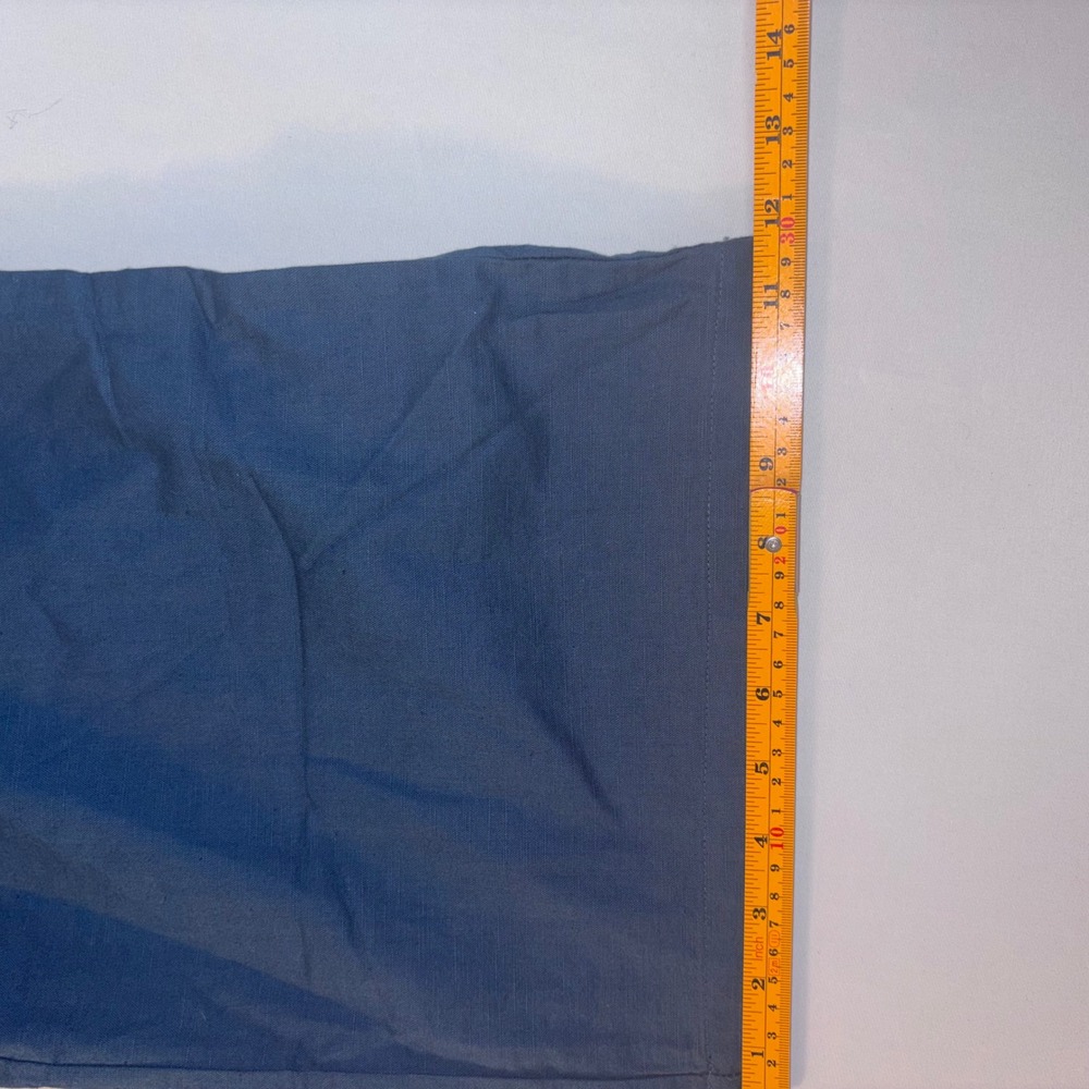 NWT PacSun Womens Large Blue Cotton Linen Blend Casual Wide Leg Pants - Picture 7 of 9